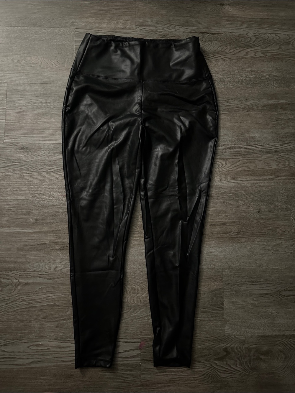 Zenana Outfitters Black Faux Leather High-Waist Leggings